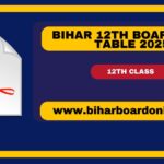 Bihar Board 12th Exam Time Table 2025, Check BSEB XII Date Sheet