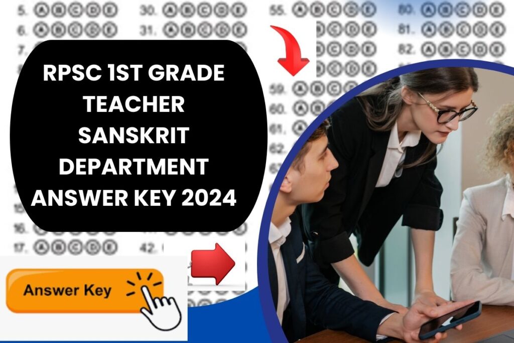 RPSC 1st Grade Teacher Answer key 2024