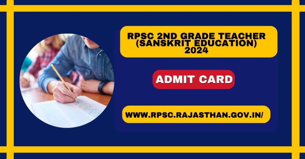 RPSC 2nd Grade Teacher Sanskrit Education