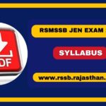 RSMSSB JEN Syllabus 2024, Check Junior Engineer New Exam Pattern