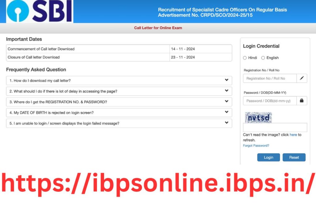 SBI SO Admit Card 2024 