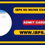 IBPS SO Mains Admit Card 2024 Out, Download Specialist Officer-XIV Hall Ticket