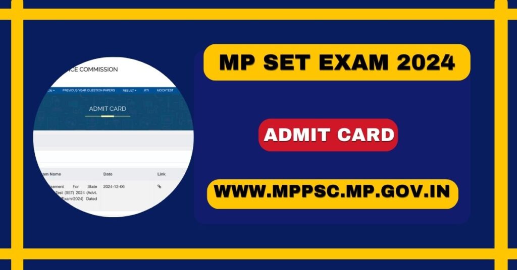 MP SET Exam 2024