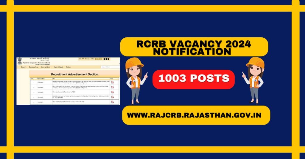 RCRB Vacancy 2024 Notification 