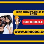 RPF Constable Exam Date 2025, Check CBT Exam Schedule