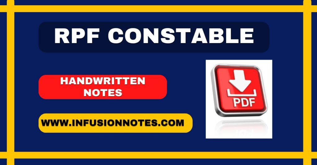 RPF Constable Handwritten Notes