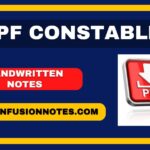 RPF Constable Handwritten Notes, Download Free Sample PDF