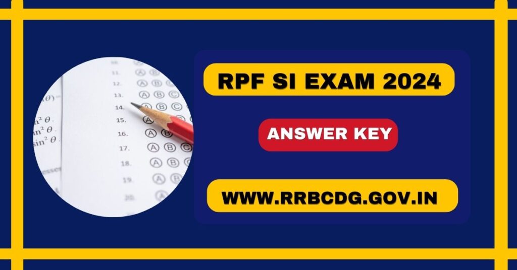 RPF SI Answer key 2024