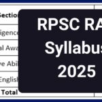 RPSC RAS Syllabus 2025 & Exam Pattern, Download Topic Wise PDF