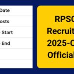 RPSC SI Recruitment 2025 Bharti Notification,Know Eligibility, Age Limit, Pay Scale & Exam Pattern