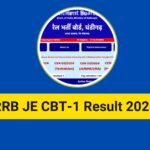 RRB JE Result 2025, Check Junior Engineer CBT-1 Cut off, Merit List & Score Card