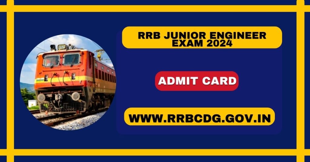 RRB Junior Engineer Admit Card 2024