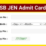 Rajasthan RSMSSB JEN Admit Card 2025, Download Junior Engineer Hall Ticket