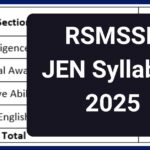 RSMSSB JEN Syllabus 2025, Check Junior Engineer New Exam Pattern