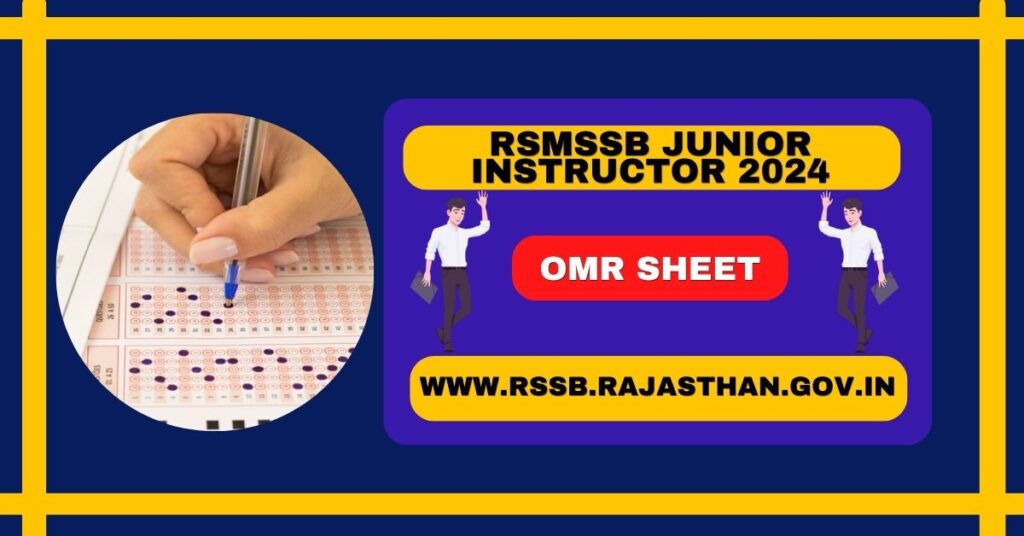 RSMSSB Junior Instructor 2024