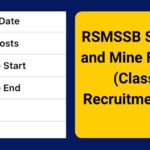 RSMSSB Surveyor and Mine Foreman (Class II) Recruitment 2025-Eligibility, Age Limit & Fee Details