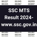 SSC MTS Result 2024, Check Paper 1 Scorecard & Cut off Marks 