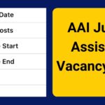 AAI Junior Assistant (Fire Services) Vacancy 2025, Check Eligibility and Exam Fees