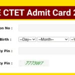 CBSE CTET Admit Card 2025, Download Hall Ticket-ctet.nic.in