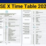 CBSE X Time Table 2025 Out, Check Practical & Theory Exam Date Schedule