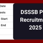 DSSSB PGT Recruitment 2025-Check Eligibility Criteria & Exam Pattern