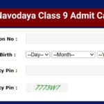 JNVST Navodaya Class 9 Admit Card 2025 Released-Download Hall Ticket