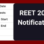 REET 2025 Notification Out, Check Eligibility, Application Fee & Important Dates