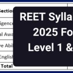 REET Syllabus 2025 For Level 1 & 2, Check Exam Pattern & Download PDF