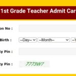 RPSC 1st Grade Teacher Admit Card 2025, Download Subject Wise Hall Ticket