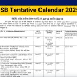 RSMSSB Tentative Calendar 2025,Check Upcoming Exam Schedule-rssb.rajasthan.gov.in