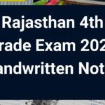 Rajasthan 4th Grade Handwritten Notes 2025, Free Sample Notes PDF