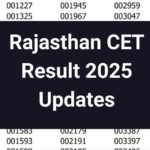 Rajasthan CET Result 2025 Updates: Check Result Date & Official Link