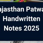 Rajasthan Patwari Handwritten Notes 2025, Free Sample Notes PDF