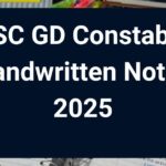 SSC GD Constable Handwritten Notes 2025, Download Free Sample PDF Here