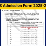 KVS Admission Form 2025-26, Age Limit, Application Fee, Selection Process