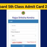 MP Board 5th Class Admit Card 2025 Out-rskmp.in