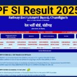 RPF SI Result 2025 Out, Check Score Card & Cut Off Marks