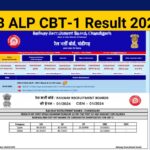 RRB ALP CBT-1 Score Card Out-rrbcdg.gov.in