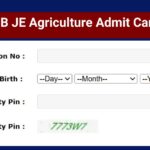 RSMSSB JE Agriculture Admit Card 2025 Out,Download Junior Engineer Hall Ticket