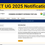 CUET UG 2025 Notification Out, Check Registration Form, Eligibility & Fee Details