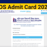 NIOS Admit Card 2025 For 10th & 12th Exam, Check Date Sheet-nios.ac.in