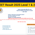 REET Result 2025 Date For Level 1 & 2, Check Your Score Card at-reet2024.co.in