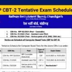 RRB ALP CBT-2 Tentative Exam Schedule 2025, JE Stage-2 Exam Postponed