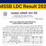 RSMSSB LDC Result 2025 Out, Check Merit List of Qualified Candidates