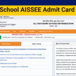 Sainik School AISSEE Admit Card 2025, Hall Ticket Link-exams.nta.ac.in/AISSEE